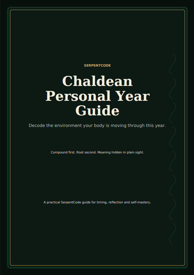 Chaldean Personal Year Guide - Decode Your Yearly Energy